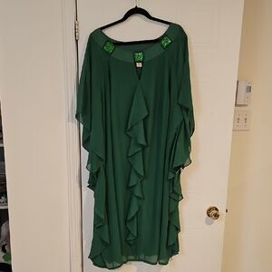 WOMANS 30W ROAMAN'S FORMAL OCCASION SHIFT LONG DRESS sequin New with tags